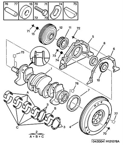 Citroen ZX, vznětový motor TURBO XUD9TE a manuální převodovka.<br>
Řemenice má průměr 13,5cm a průměr otvoru je 1,5cm a je 6drážková (měřeno +- 1mm).<br>
Utahovací moment je 40 Nm + 60 stupňů.